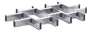 Cubio Metal / Steel Divider Kit ETS-8575-7 15 Compartment Bott Cubio Steel Divider Kits 25/43020653 Cubio Divider Kit ETS 8575 7 15 Comp.jpg